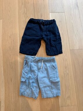 Two-Pair Kids Shorts Set - Navy & Light Blue